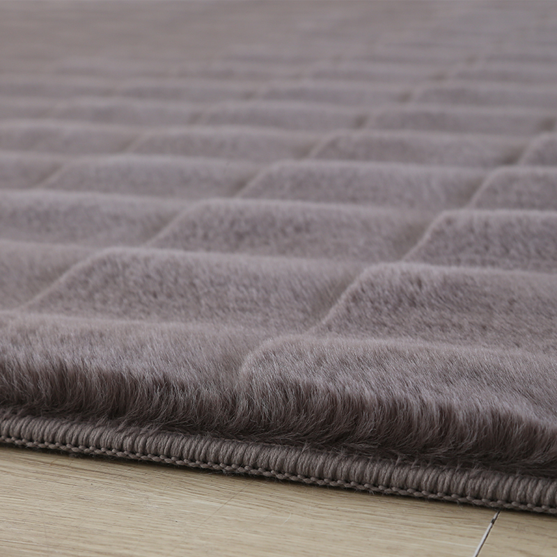 Texture pattern rabbit fur carpet