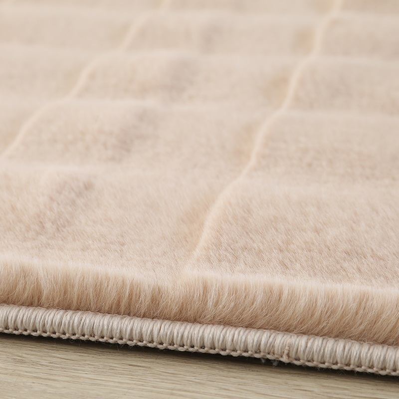 Texture pattern rabbit fur carpet